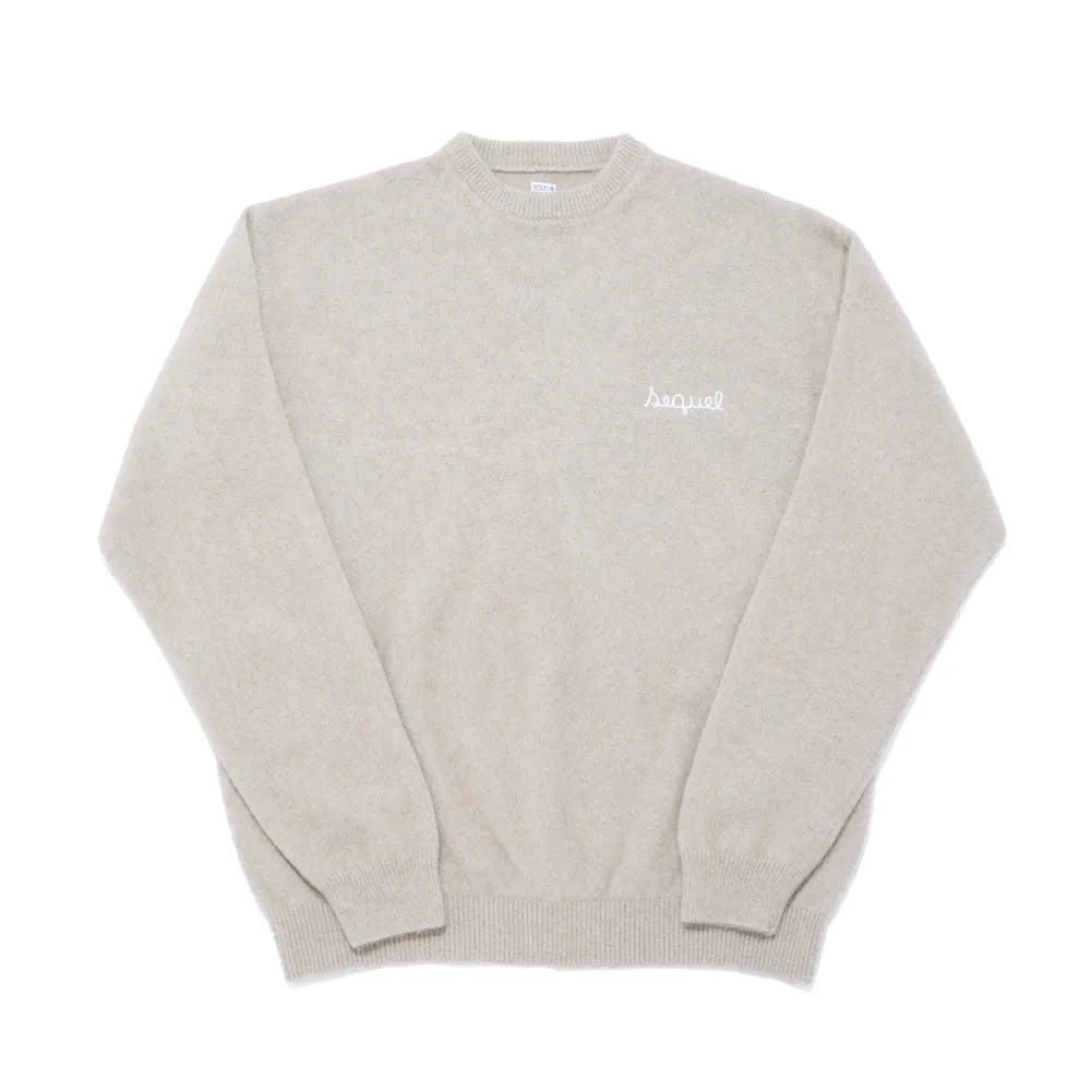 SEQUEL シークエル 長袖セーター SEQUEL(シークエル) / RACCOON KNIT CREW NECK (SQ-24AW-KN-01) | 公式