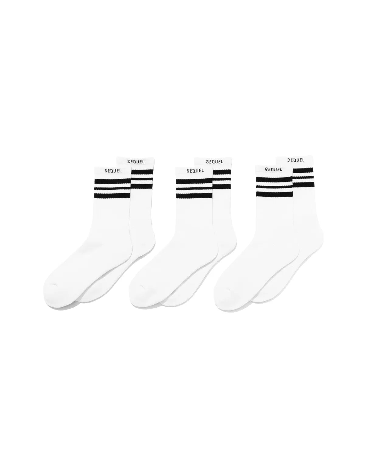 SEQUEL の SOCKS - 3PIECE 1PACK (SQ-25SS-SO-01)