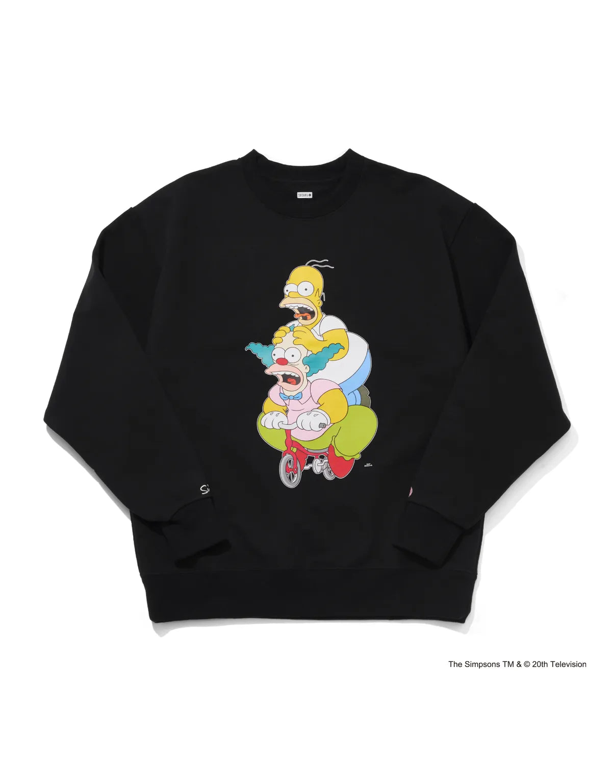 SEQUEL × THE SIMPSONS の CREW NECK SWEAT (SQ-24AW-TSCS-01)