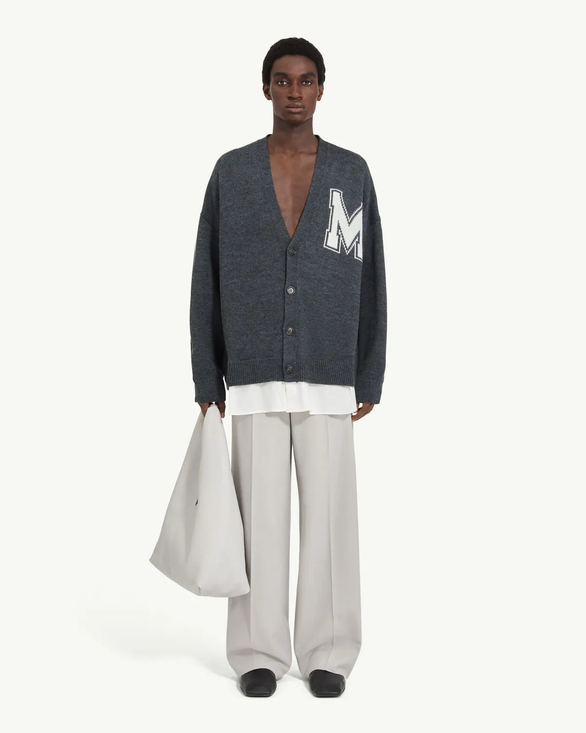 MM6 / ツーインワン ニットカーディガン (SH0HP0012M13206)