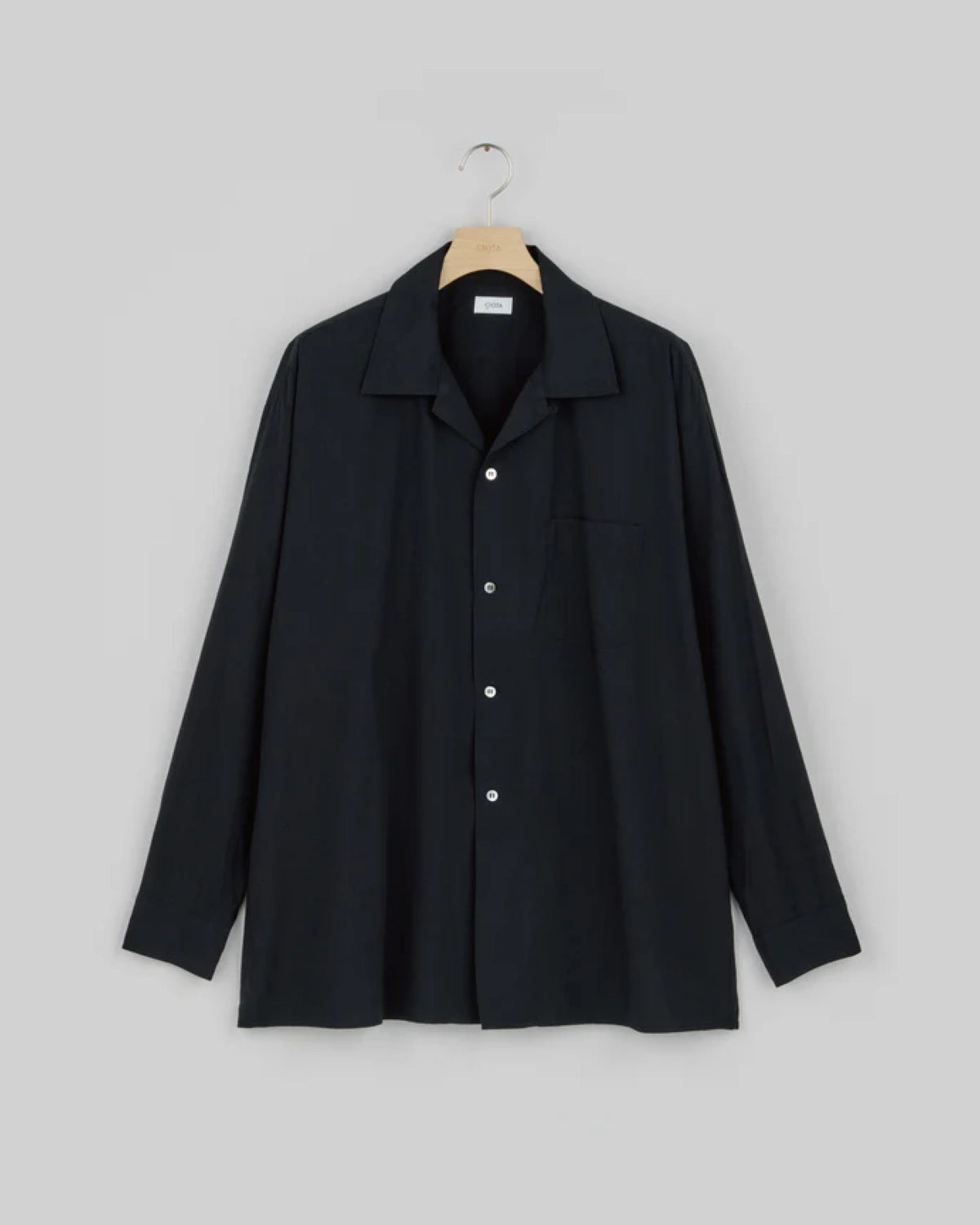 CIOTA / オープンカラー L/S シャツ "コットンレーヨン" (SHLM-113-CR)