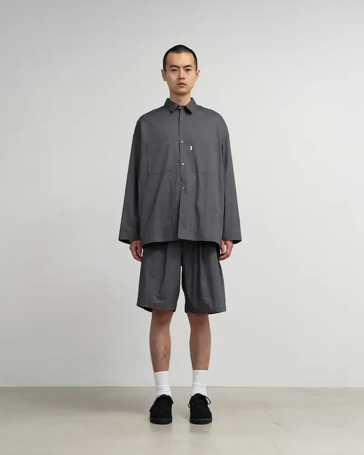 Graphpaper / Solotex Twill L/S Oversized Box Shirt (GM261-50160B)