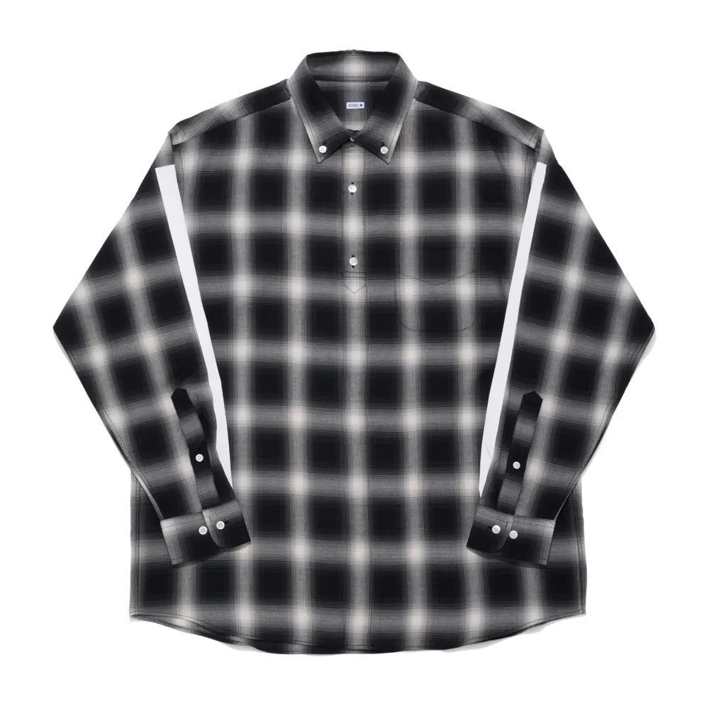 SEQUEL / OMBRE CHECK BIG SIZE SHIRT (SQ-24SS-SH-01)