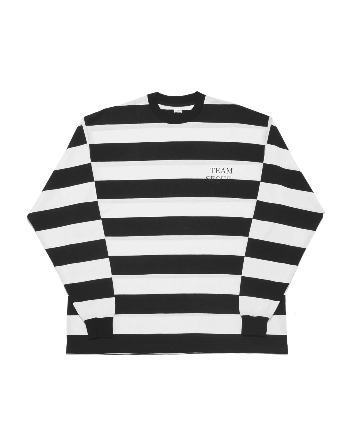 SEQUEL / BORDER LONG SLEEVE T-SHIRT (SQ-25AW-CS-06)
