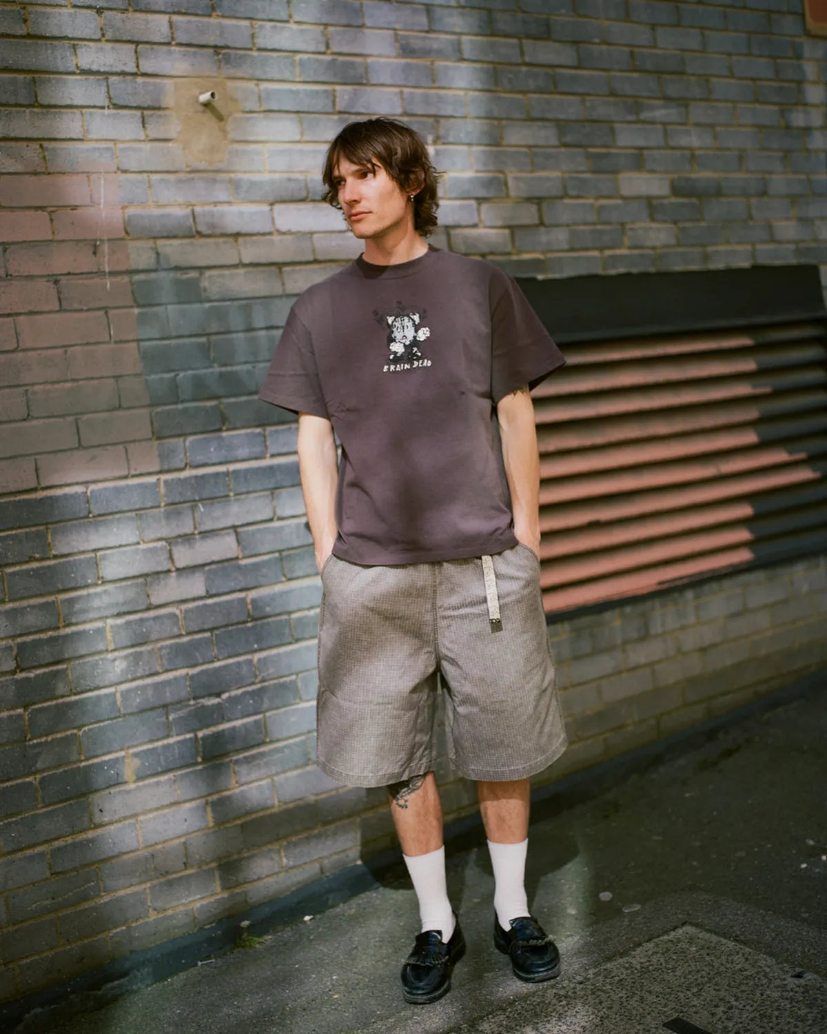BRAIN DEAD / TIME IS NIGH T-SHIRT (T00005057SS26)