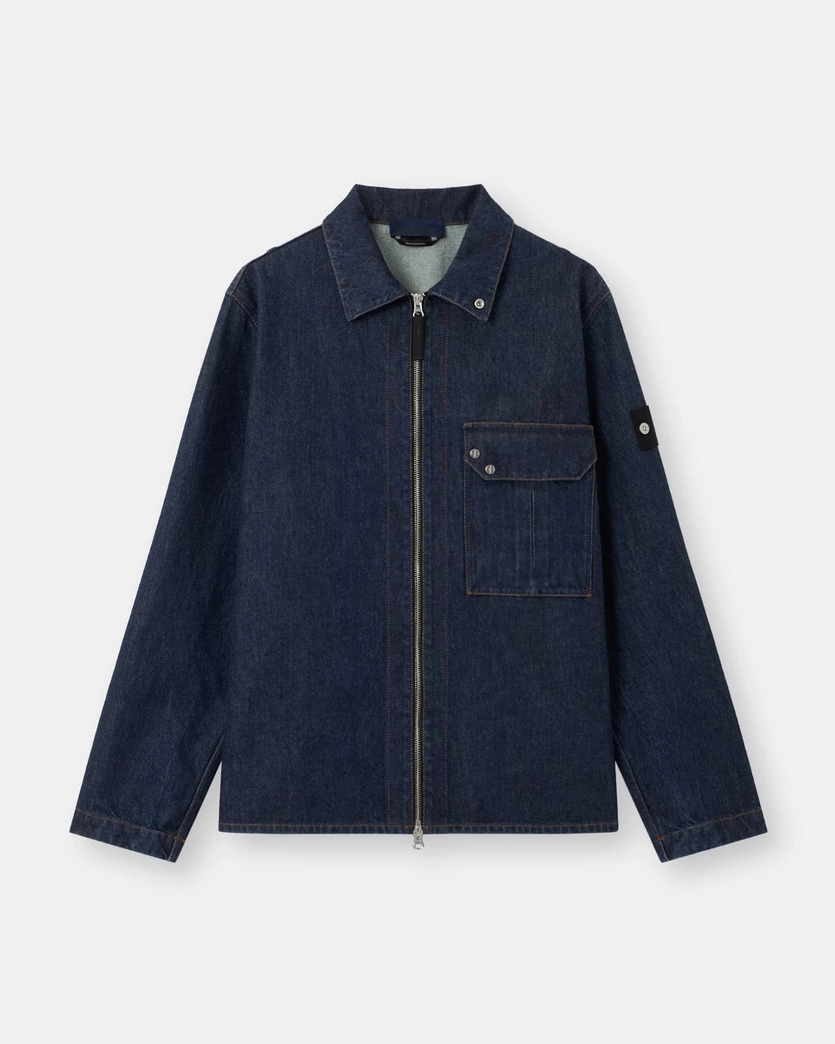 STONE ISLAND の コンフォートフィット オーバーシャツ ファスナー開閉 (L2S141200002S00J7)
