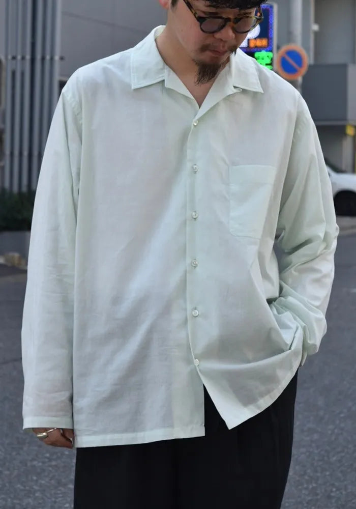 MARKAWARE / OPEN COLLAR SHIRT (A24A-18SH03C)