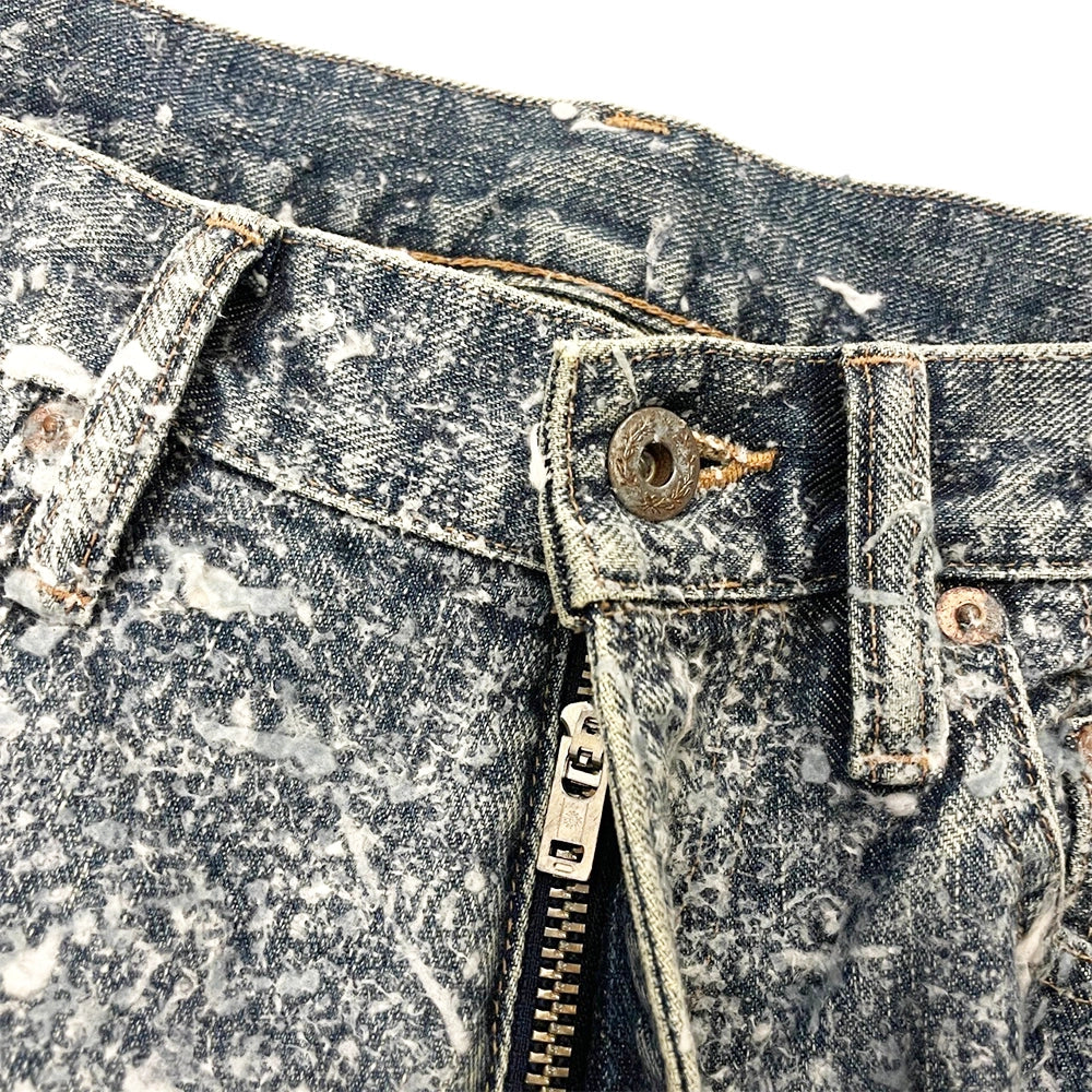 SUGARHILL / MOLDED DENIM TROUSERS STRAIGHT CUT (2411300415)