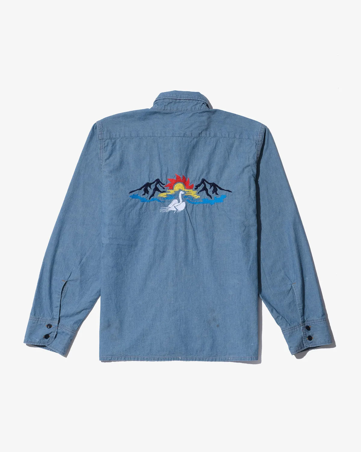 SWJP / Embroidery Chambray Shirts (SW-25SS-017)