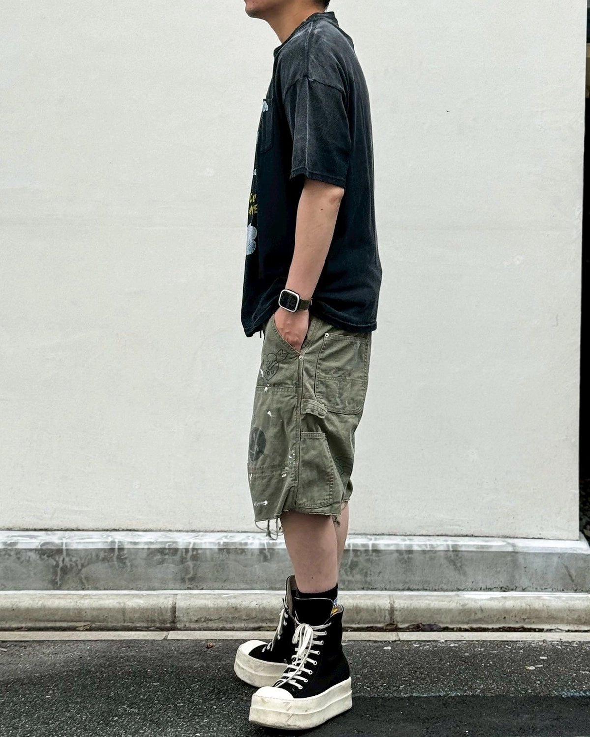 KAMIYA / Graffiti Painter Shorts (G16HP024)
