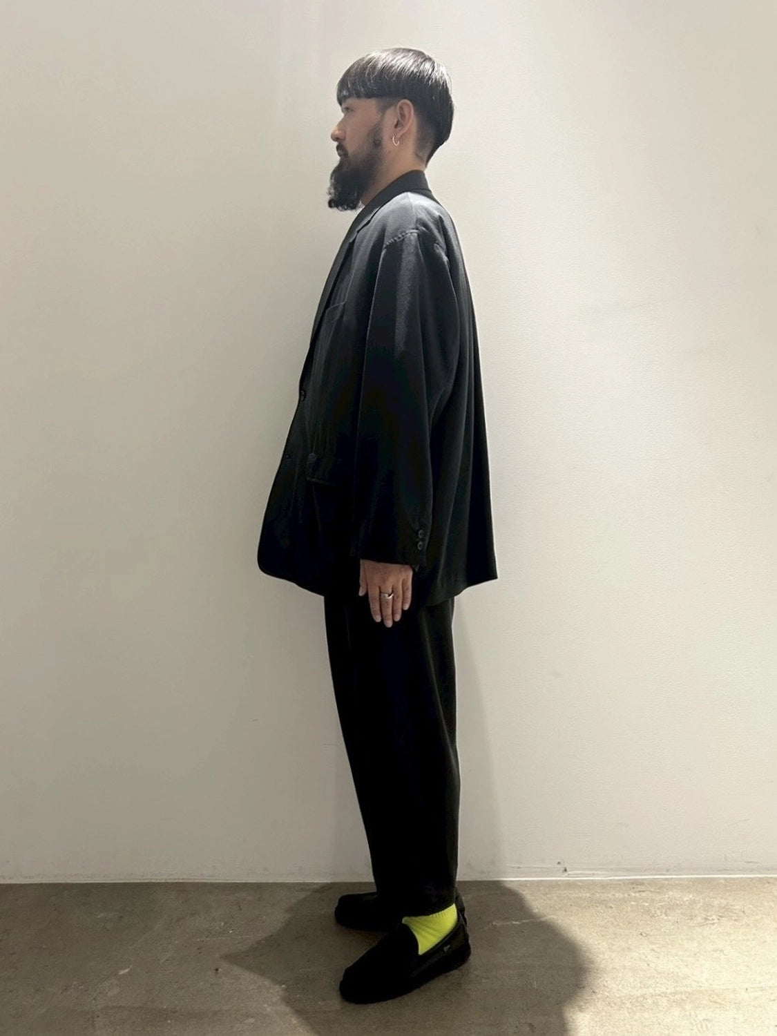 Graphpaper / Fulled Wool Twill Oversized Jacket (GM261-20340)