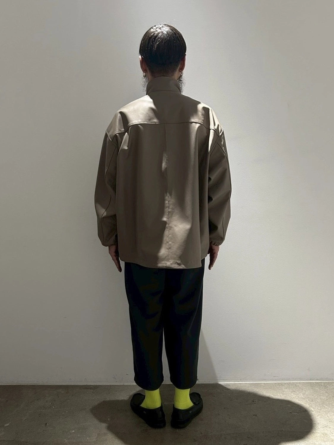 Graphpaper / Lamb Leather Track Jacket (GM261-30404)