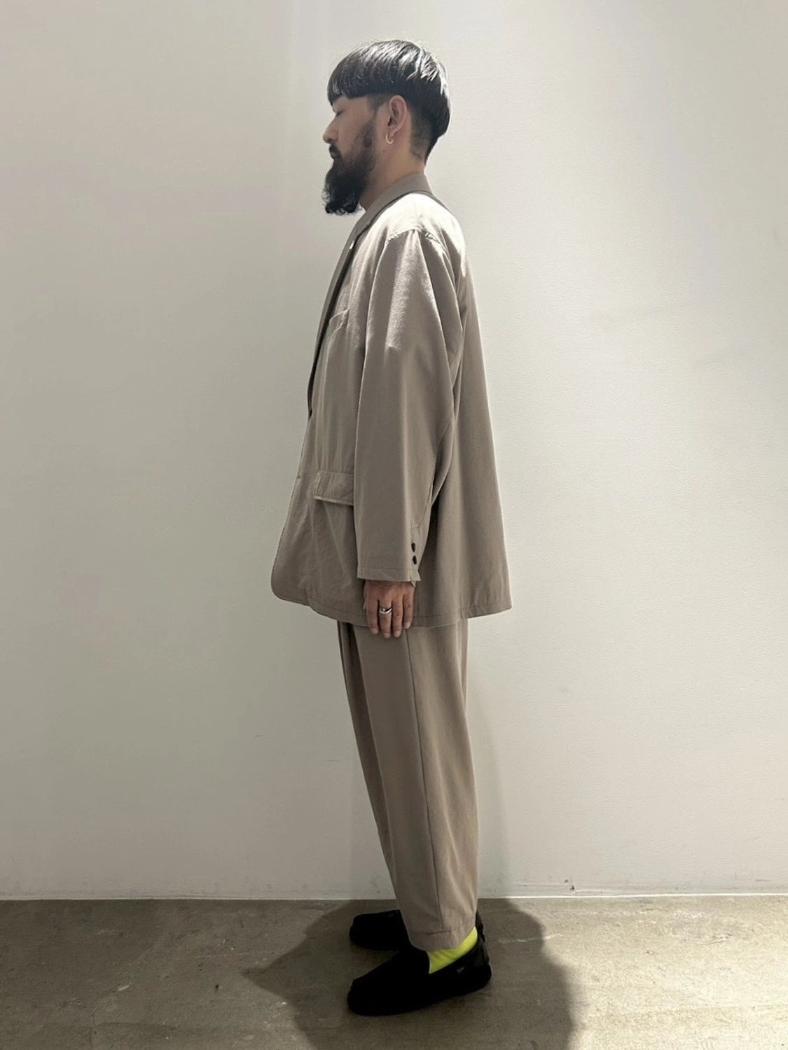 Graphpaper / Fulled Wool Twill Oversized Jacket (GM261-20340)