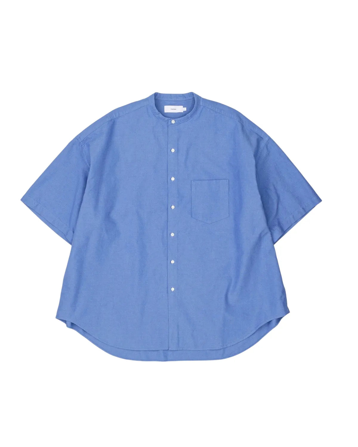 Graphpaper / Broad S/S Oversized Band Collar Shirt (GM252-50019B)