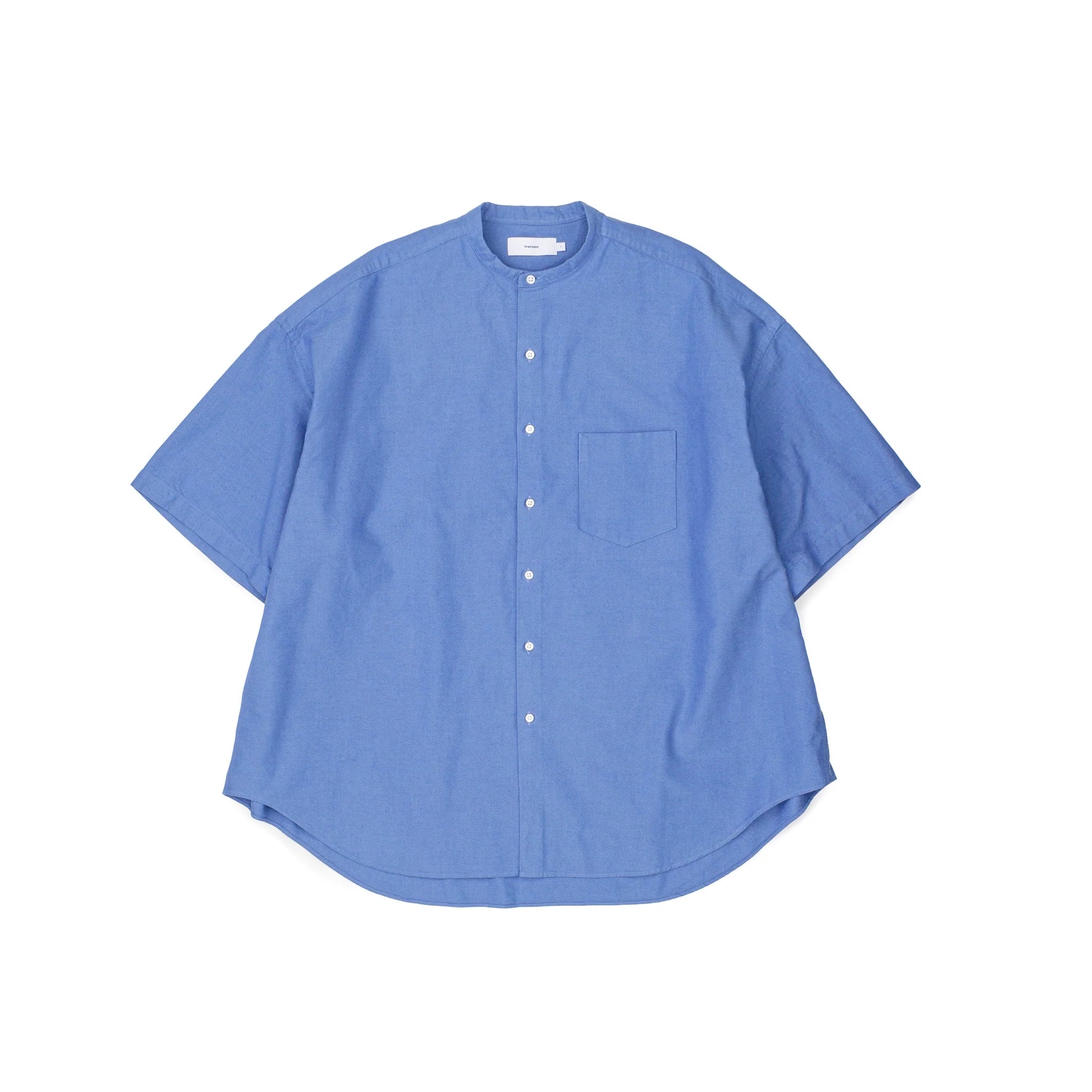 Graphpaper / Broad S/S Oversized Band Collar Shirt (24SS)
