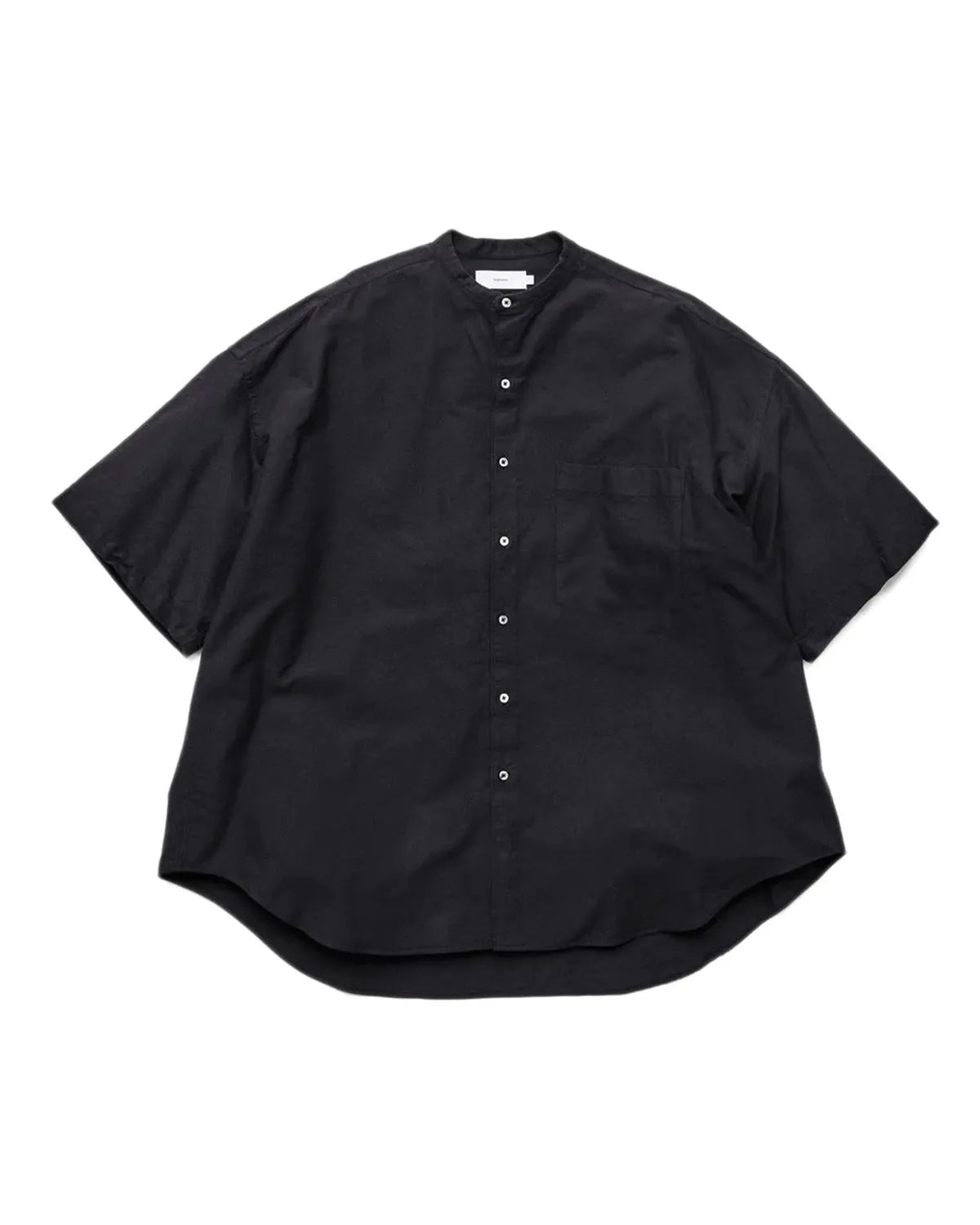 Graphpaper / Broad S/S Oversized Band Collar Shirt (GM252-50019B)