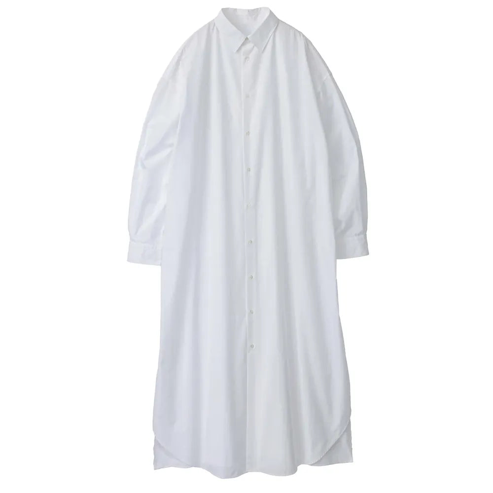 Graphpaper の High Count Broad Oversized RegularCallar Shirt Dress (GL243-60283B)