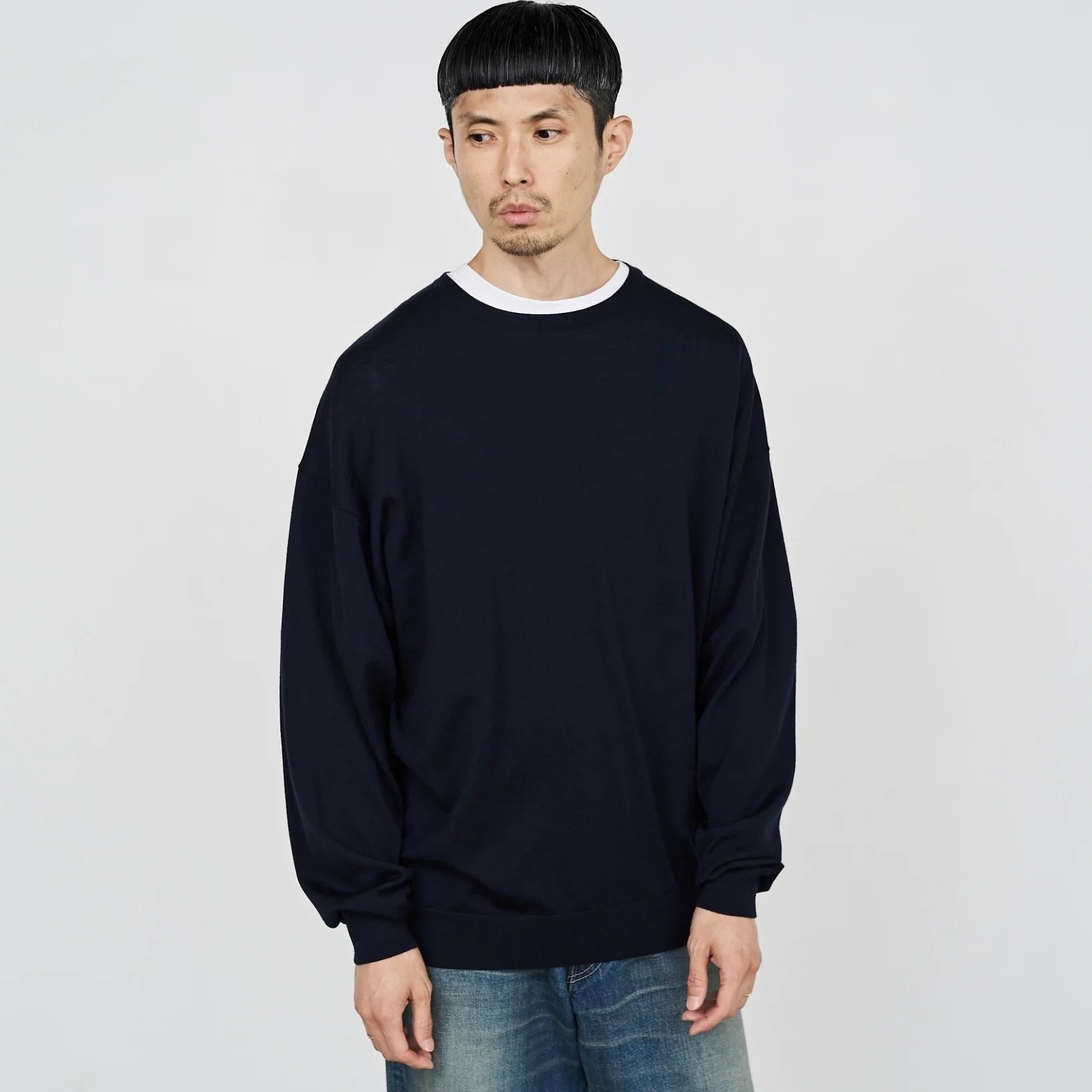 Graphpaper / High Gauge Crew Neck Knit