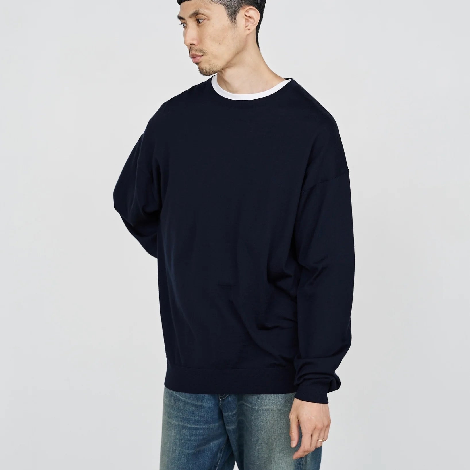 Graphpaper / High Gauge Crew Neck Knit