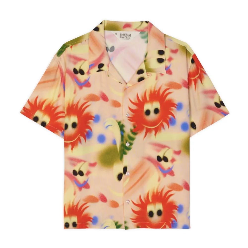 BRAIN DEAD の FUZZY FRIENDS SHORT SLEEVE SHIRT (T05003757D224)