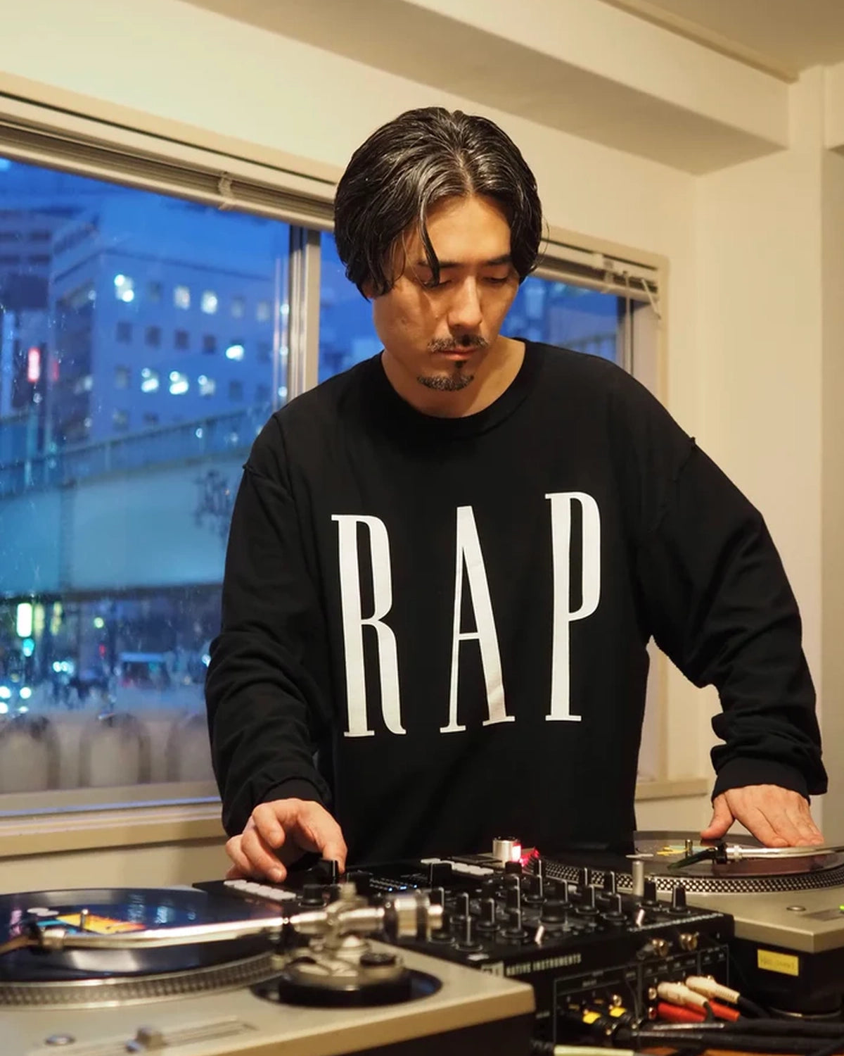 ISNESS MUSIC / RAP LONG SLEEVE T-SHIRTS -ISNESS MUSIC×DJ SHOTA- (IMP7_16_RAPL/ST01)