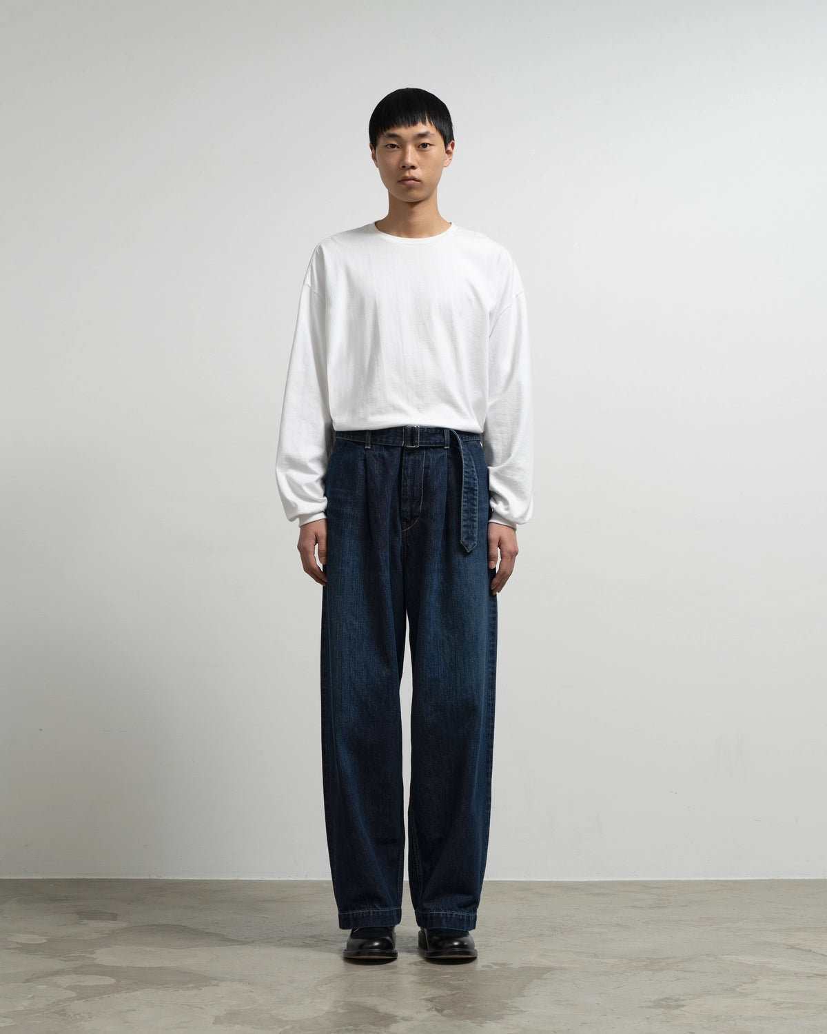 Graphpaper / Selvage Denim Belted Pants (GU263-40063DB)
