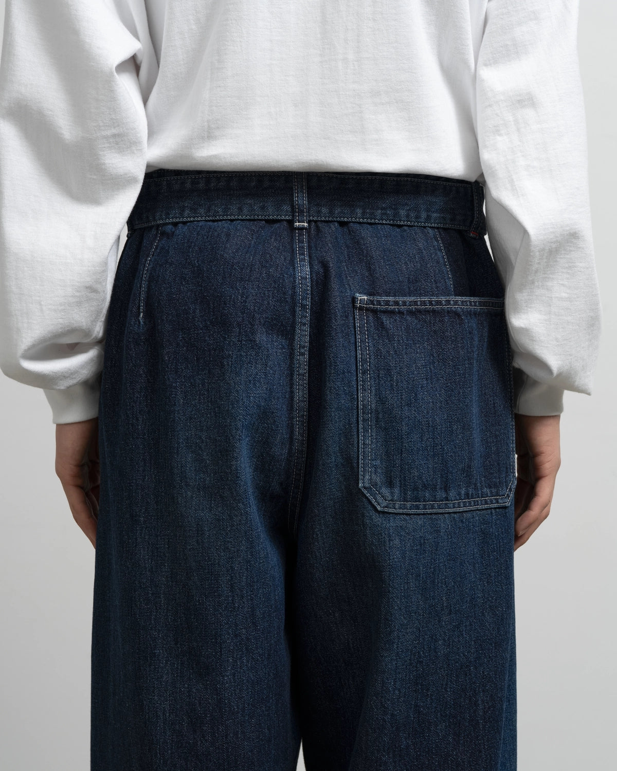 Graphpaper / Selvage Denim Belted Pants (GU263-40063DB)