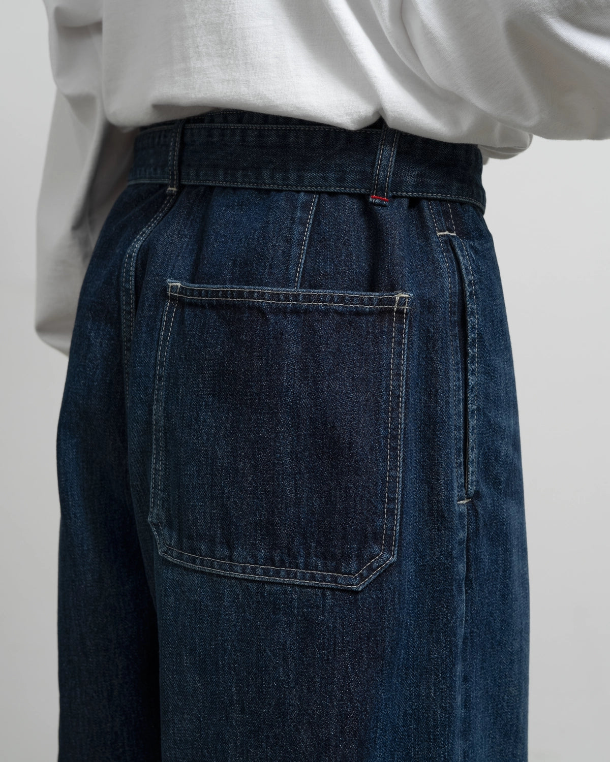 Graphpaper / Selvage Denim Belted Pants (GU263-40063DB)