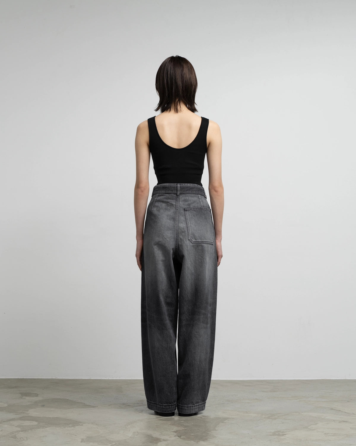 Graphpaper / Selvage Denim Belted Pants (GU263-40063LB)