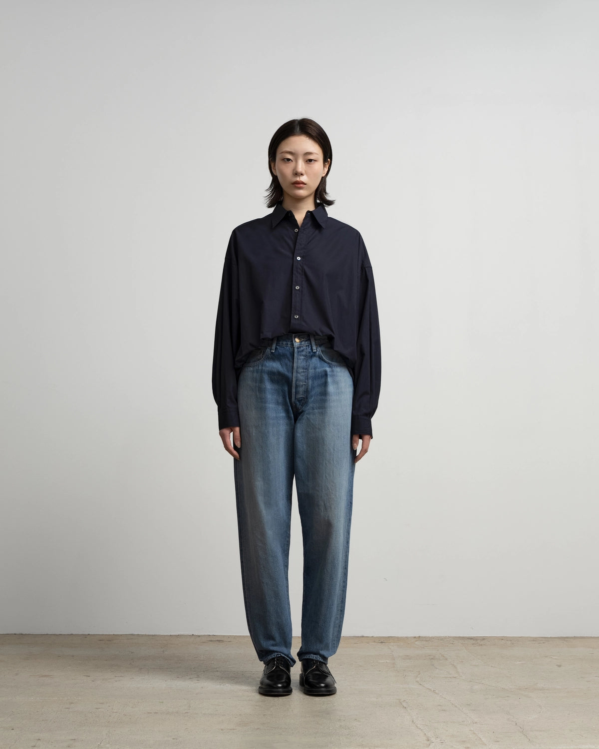 Graphpaper / Selvage Denim Five Pocket Tapered Pants (GU263-40058LB)
