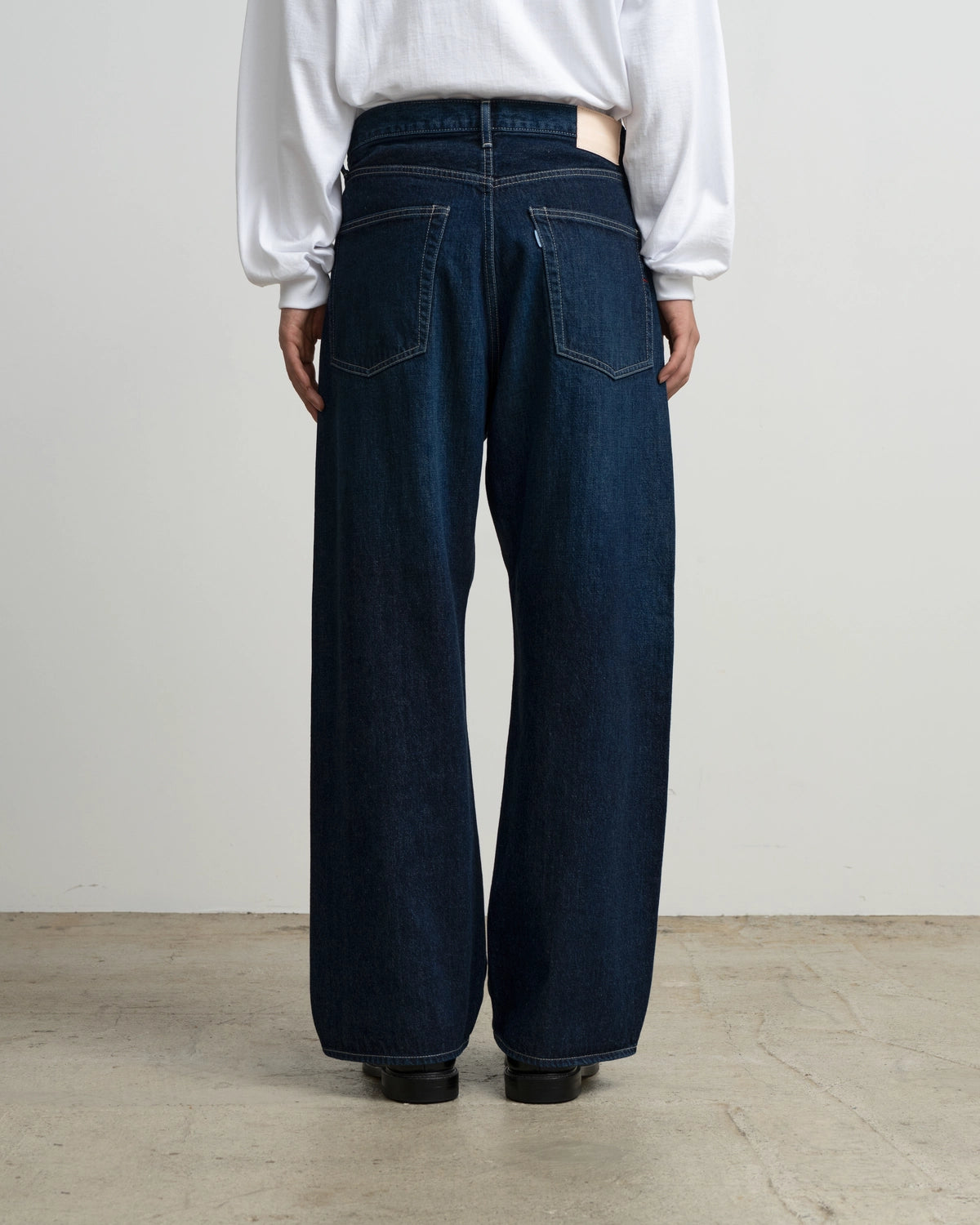 Graphpaper / Selvage Denim Five Pocket Wide Straight Pants (GU263-40059DB)