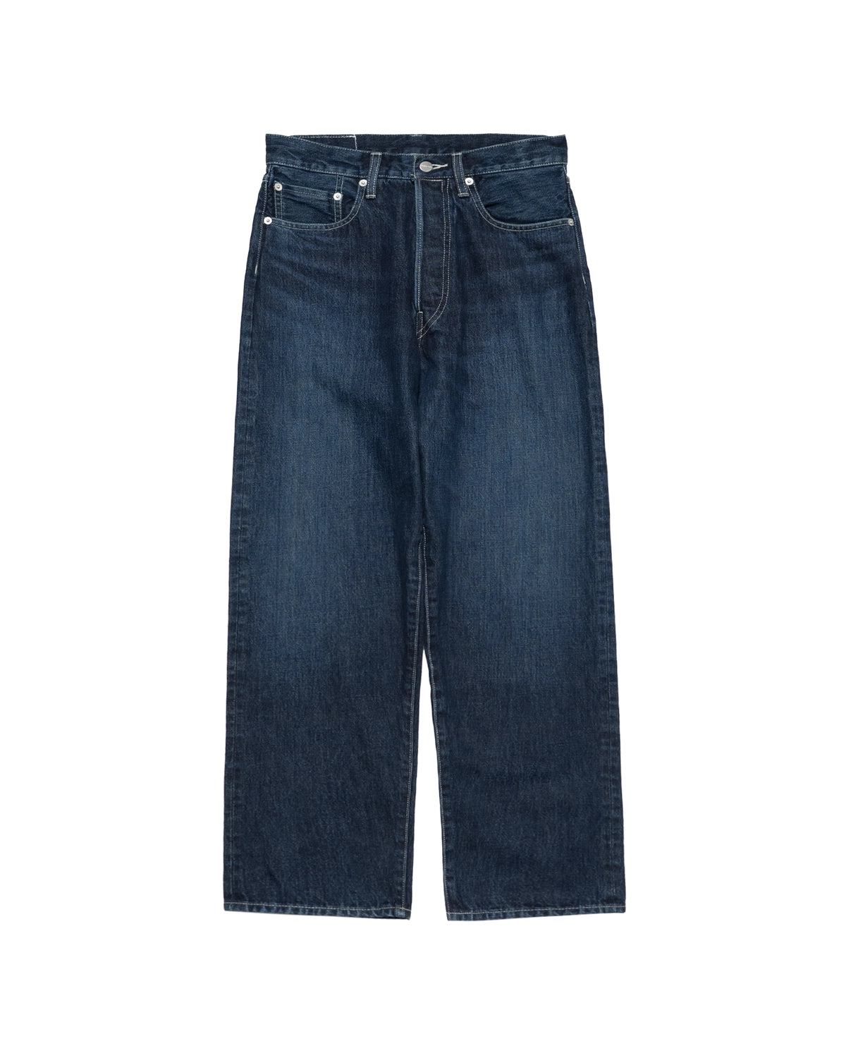 Graphpaper / Selvage Denim Five Pocket Wide Straight Pants (GU263-40059DB)
