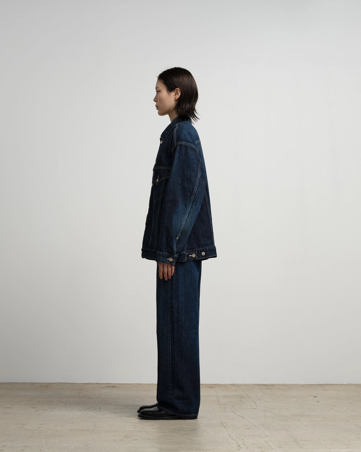 Graphpaper / Selvage Denim Trucker Jacket (GU263-20055DB)