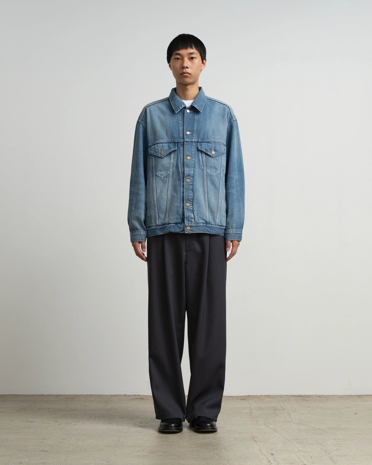 Graphpaper / Selvage Denim Trucker Jacket (GU263-20055LB)