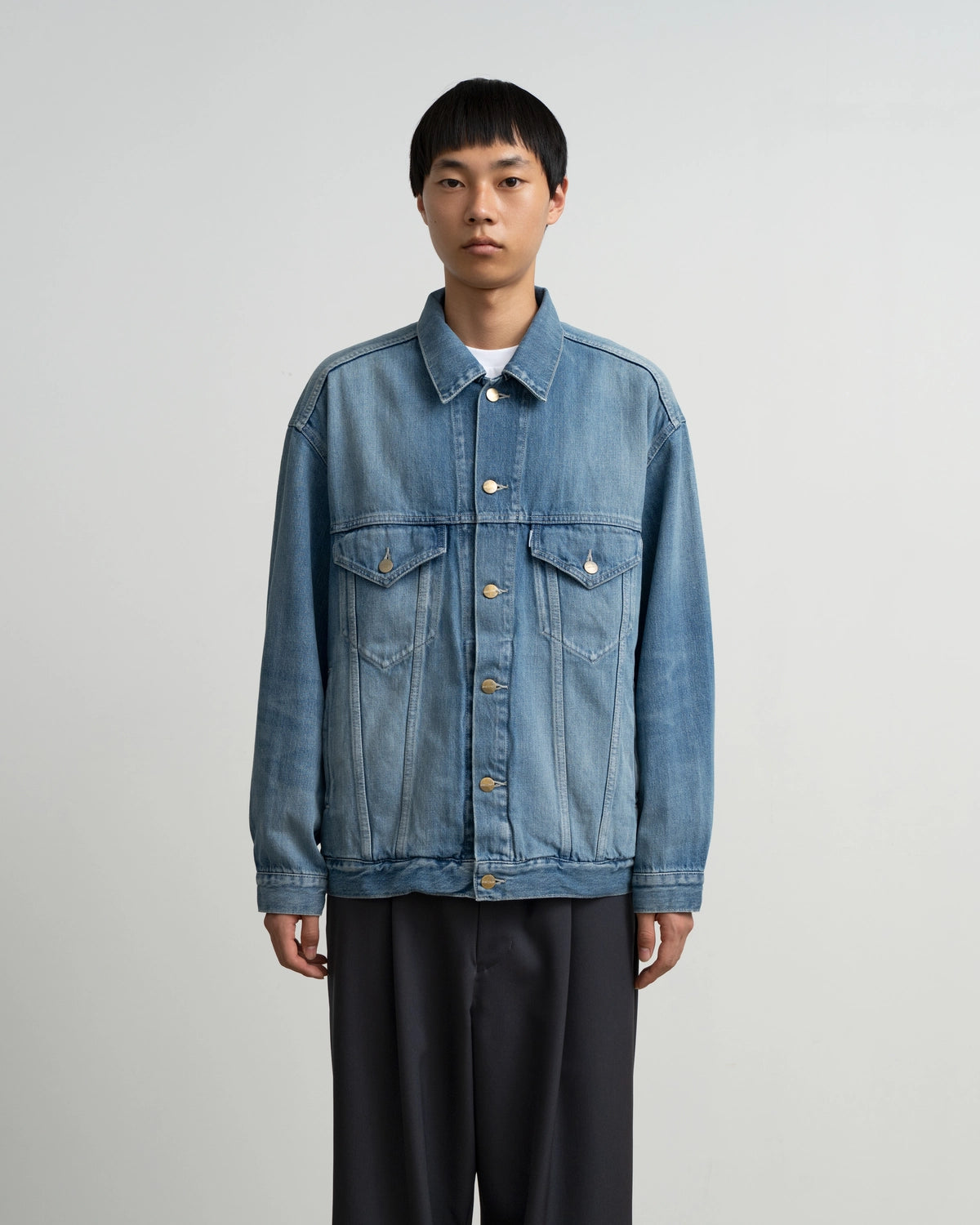 Graphpaper / Selvage Denim Trucker Jacket (GU263-20055LB)