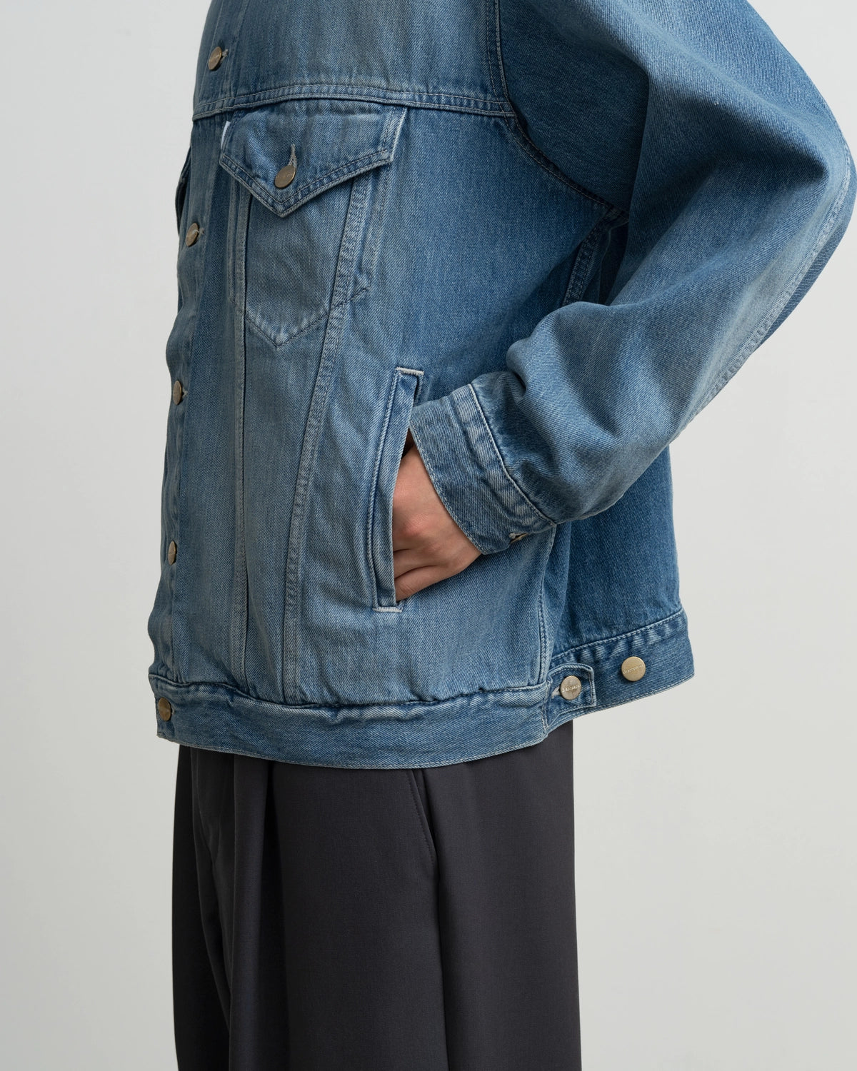 Graphpaper / Selvage Denim Trucker Jacket (GU263-20055LB)