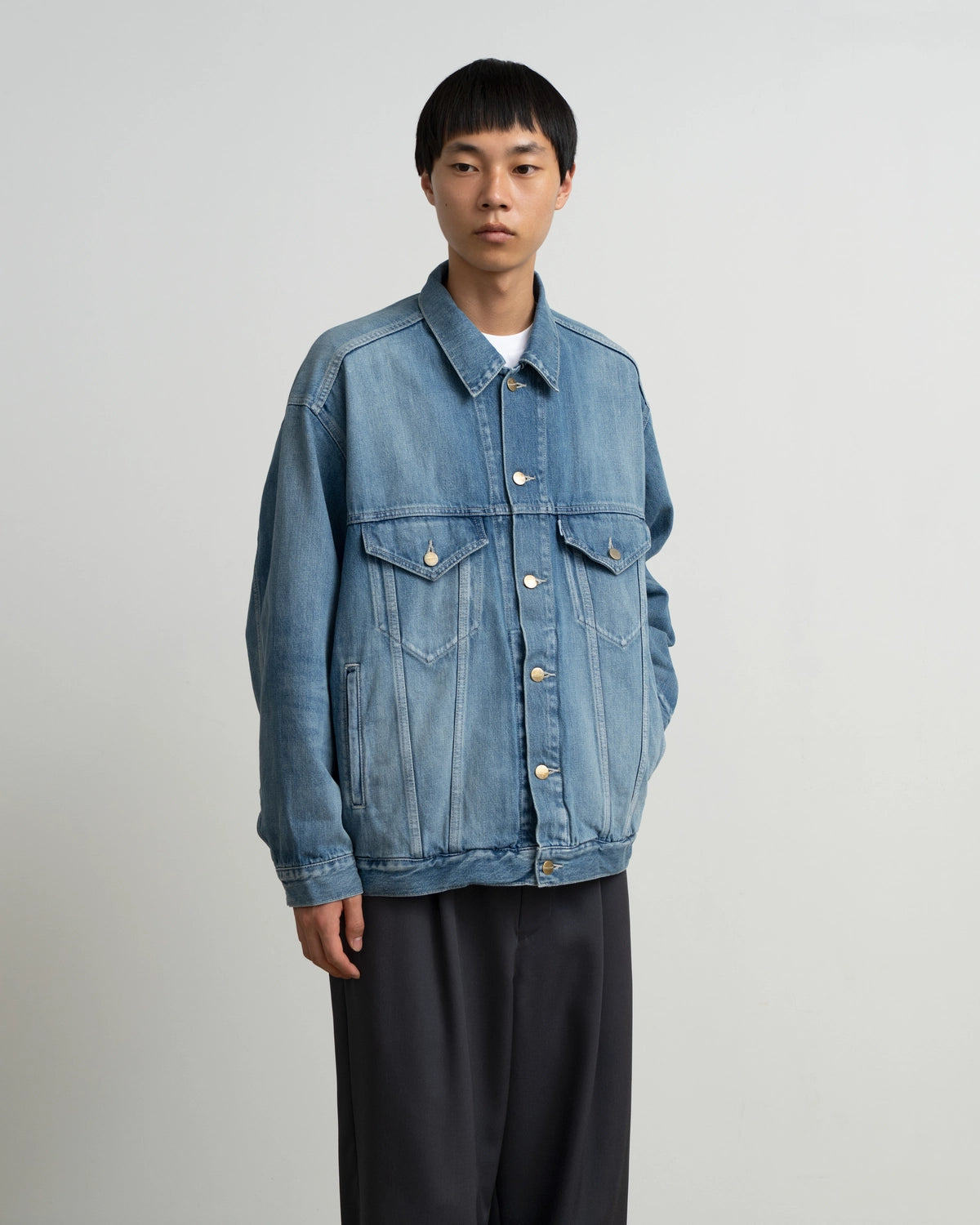Graphpaper / Selvage Denim Trucker Jacket (GU263-20055LB)
