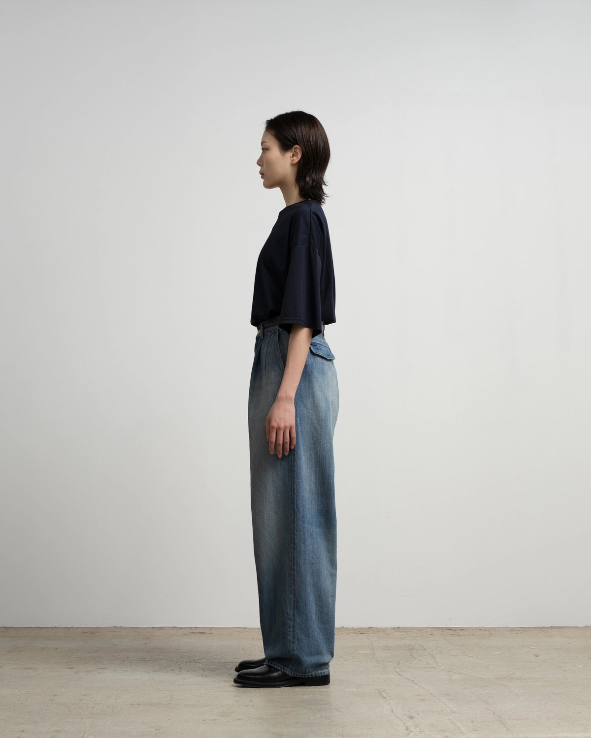 Graphpaper / Selvage Denim Two Tuck Pants (GU263-40061LB)