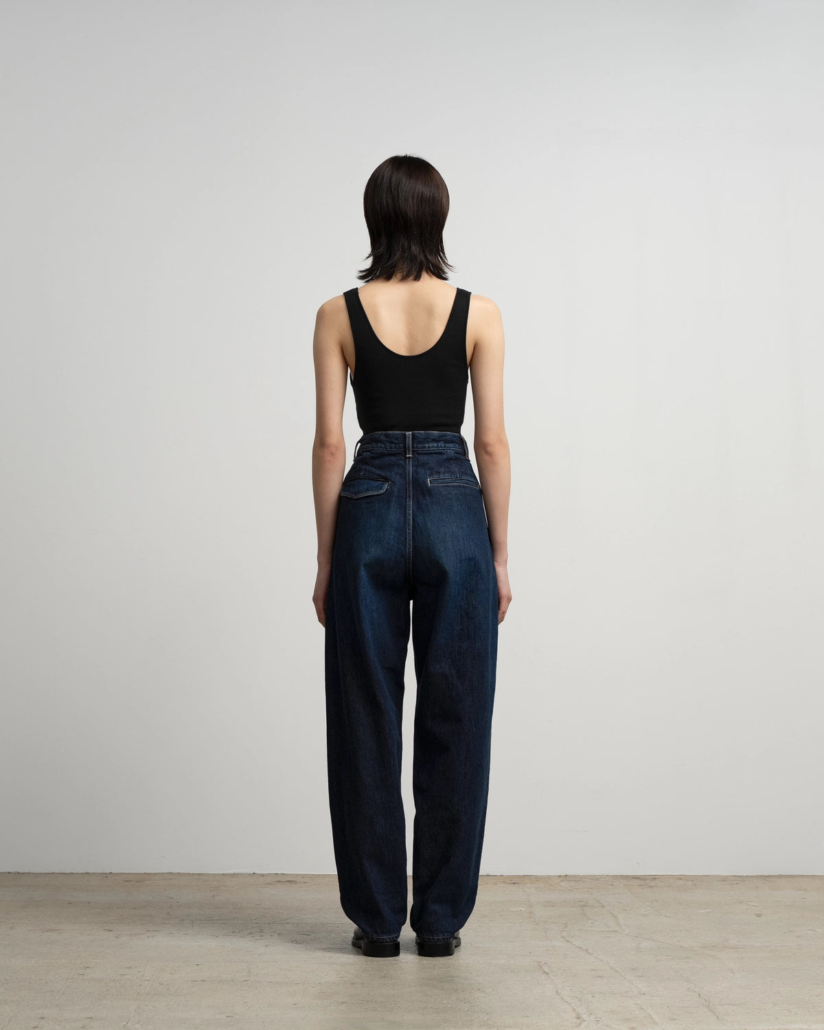 Graphpaper / Selvage Denim Two Tuck Tapered Pants (GU263-40060DB)