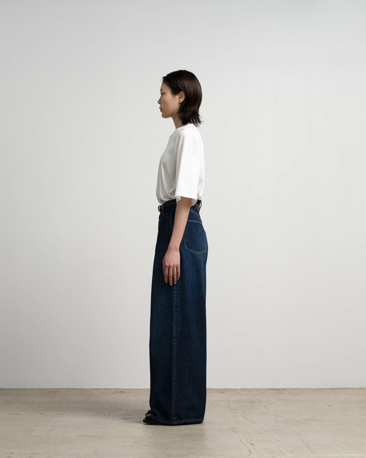 Graphpaper / Selvage Denim Two Tuck Wide Pants (GL263-40062DB)