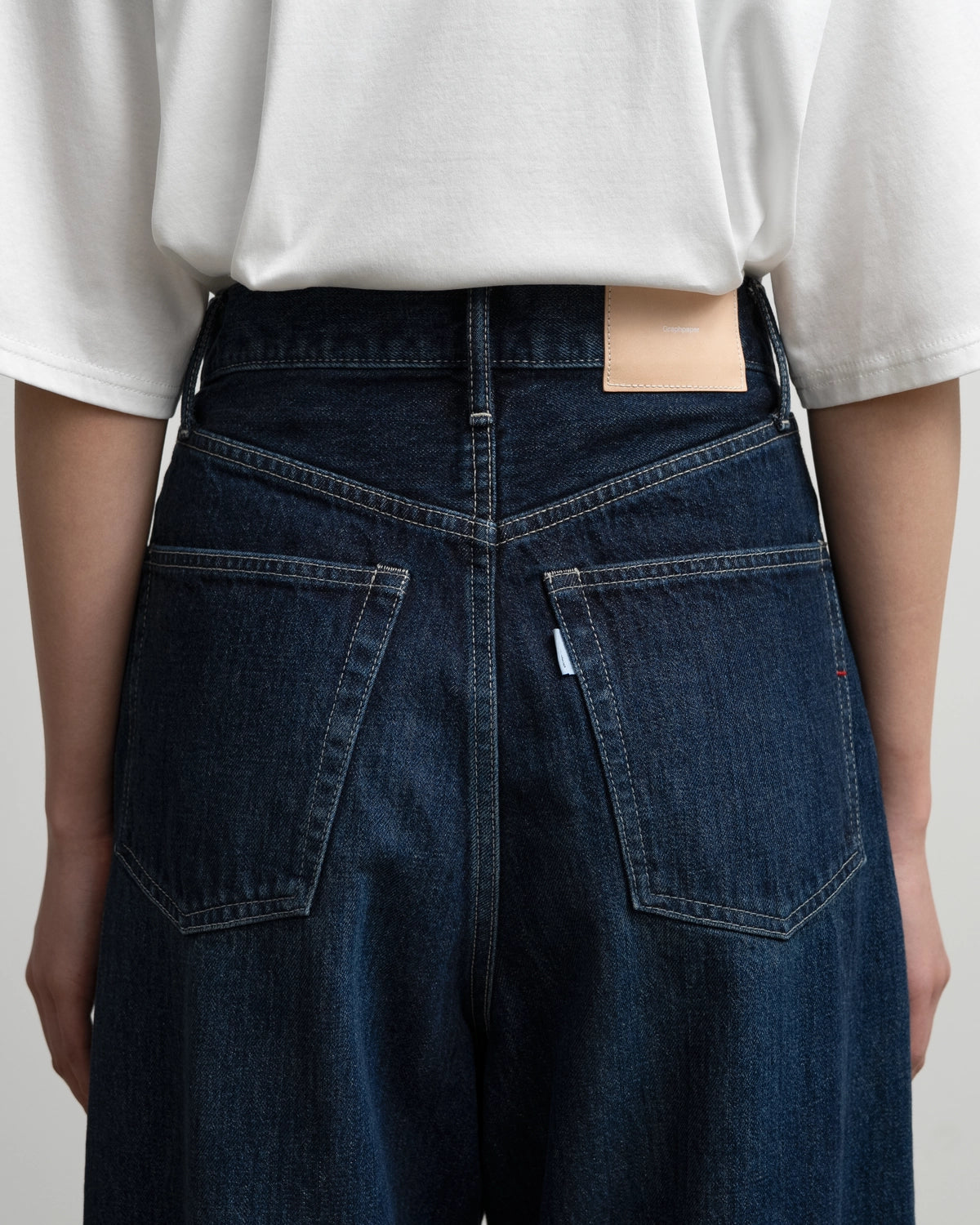 Graphpaper / Selvage Denim Two Tuck Wide Pants (GL263-40062DB)