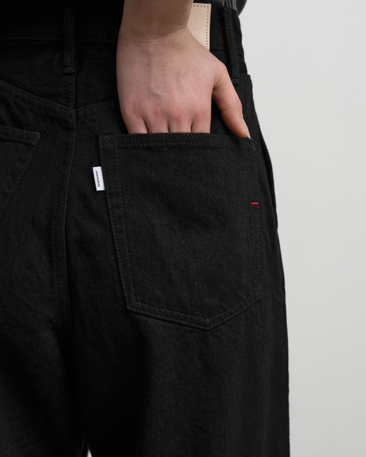 Graphpaper / Selvage Denim Two Tuck Wide Pants (GL263-40062RB)