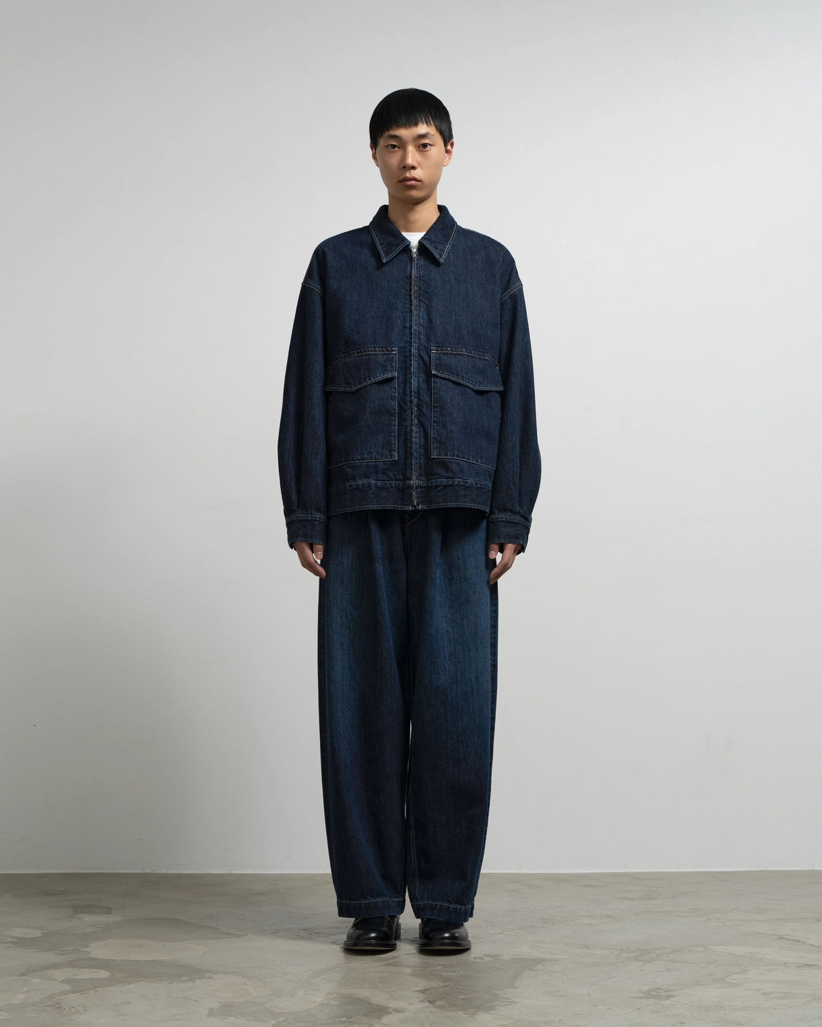 Graphpaper / Selvage Denim Zip Jacket (GU263-20056DB)