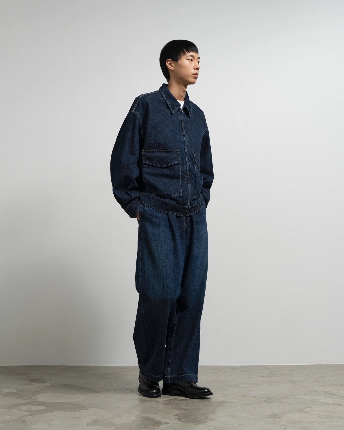 Graphpaper / Selvage Denim Zip Jacket (GU263-20056DB)