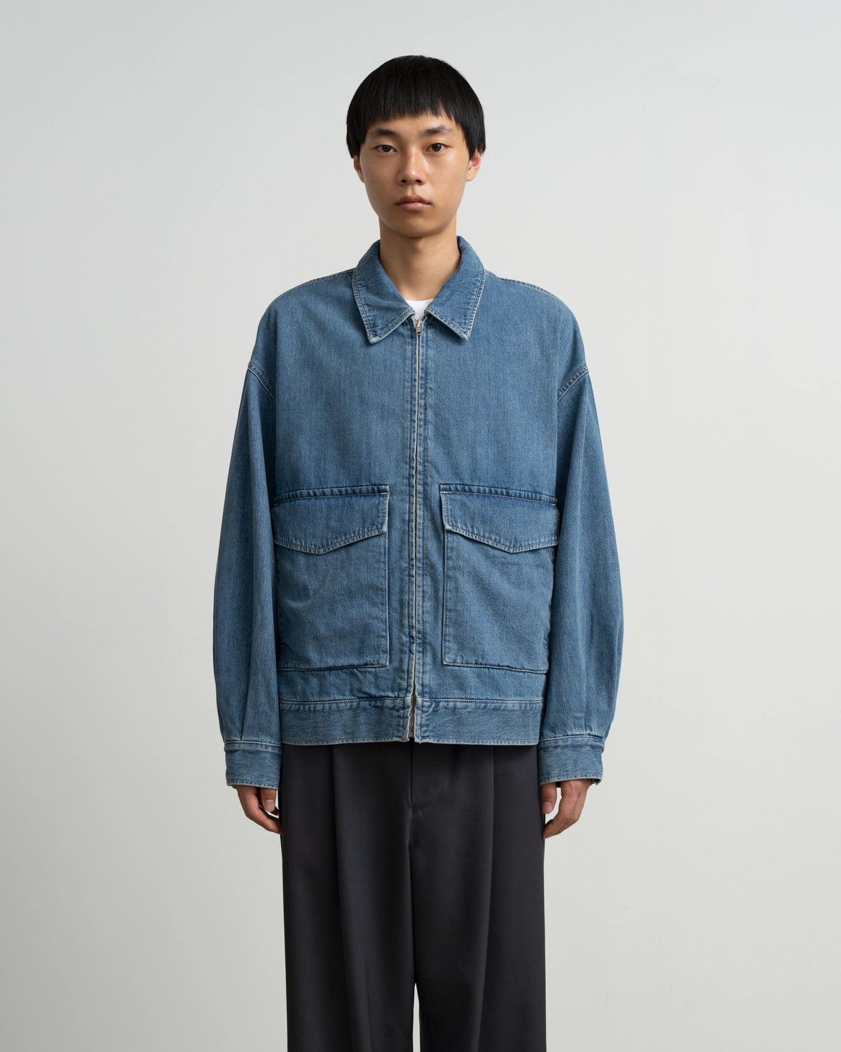 Graphpaper / Selvage Denim Zip Jacket (GU263-20056LB)