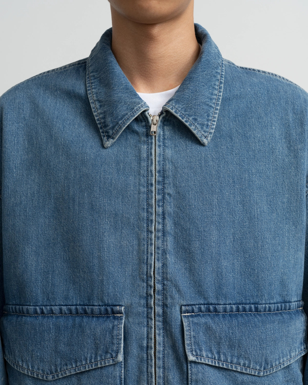Graphpaper / Selvage Denim Zip Jacket (GU263-20056LB)