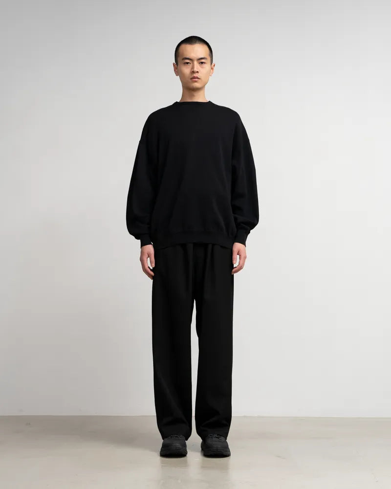Graphpaper / Suvin Cotton Oversized L/S Crew Neck Knit (GU241-80251B)