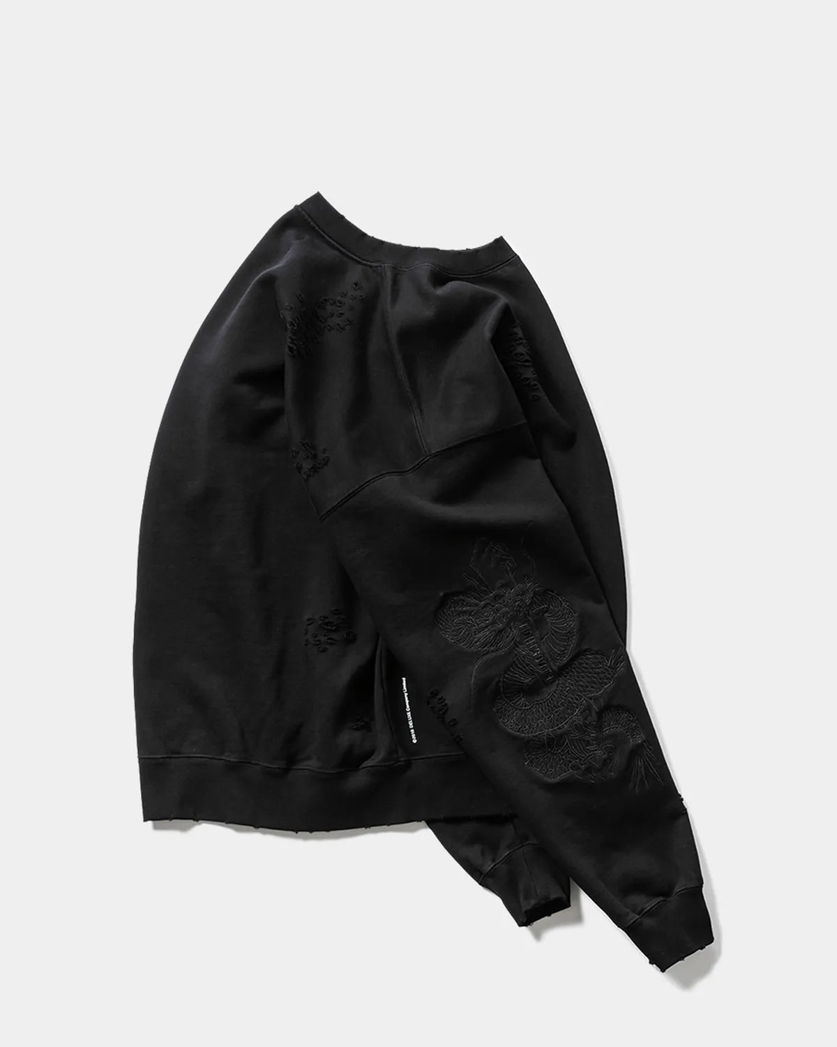 DELUXE / DELUXE × TIGHTBOOTH DAMAGE CREW SWEAT (26SD2718)