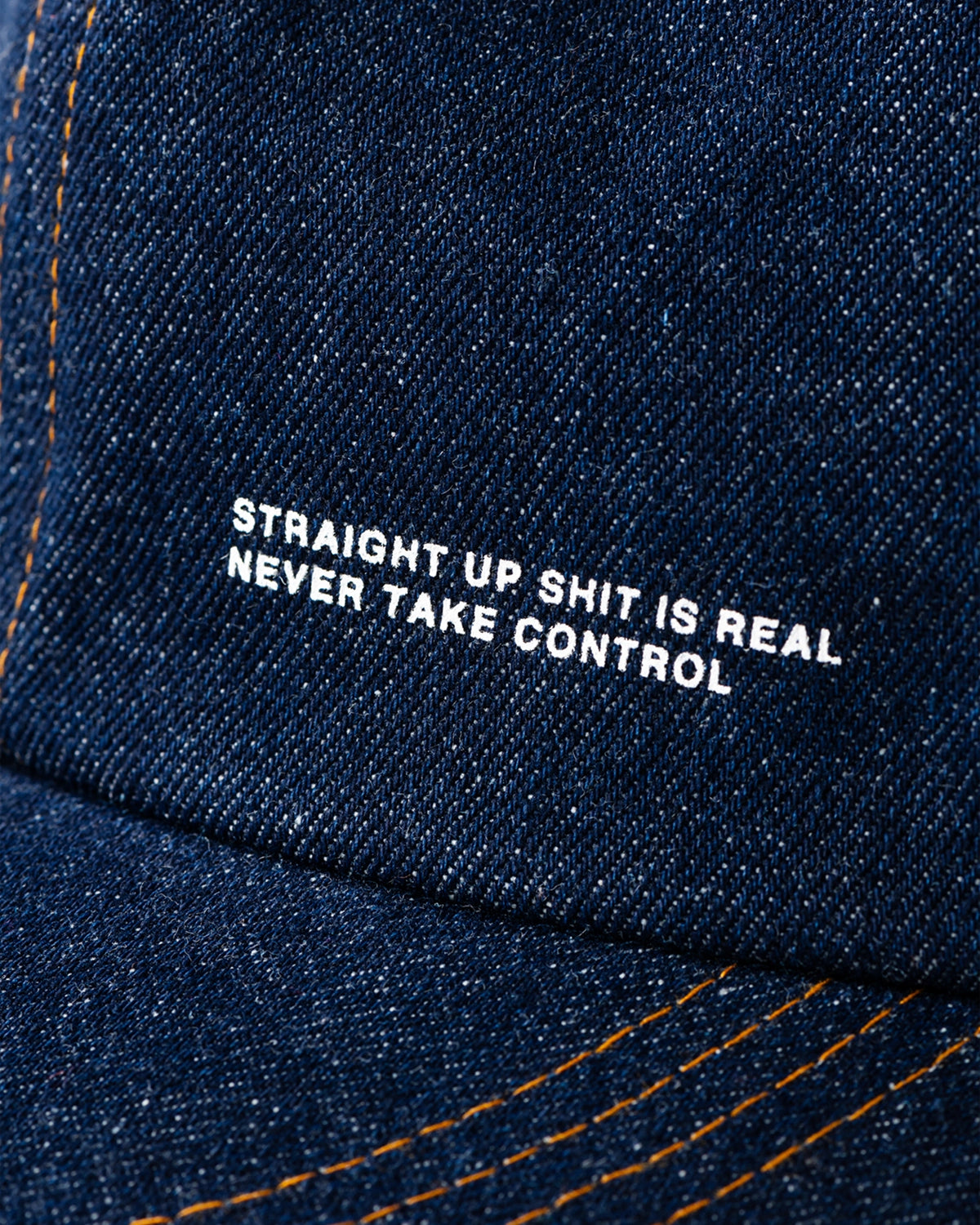 TIGHTBOOTH / LABEL LOGO DENIM 6 PANEL (SS25-H02)