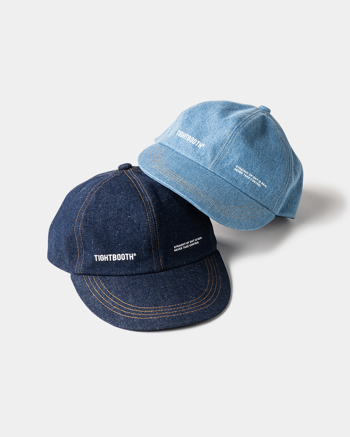 TIGHTBOOTH / LABEL LOGO DENIM 6 PANEL (SS25-H02)